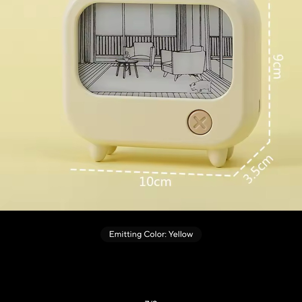 Purple LED Cartoon Night Light